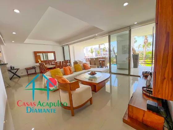 Cad Solar Villas 3-201. Con Club De Playa. Terraza Doble