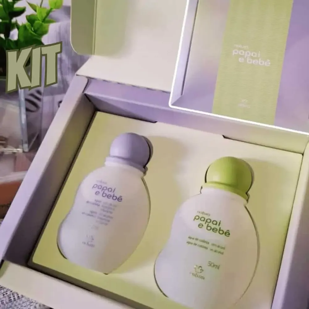 Natura Papai E Bebê - Kit Presente Colônias - 2 X 50ml | Frete grátis