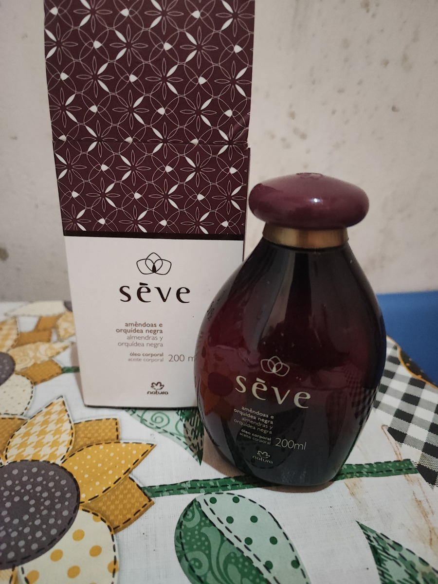 Óleo hidratação para corpo Natura Sève Amêndoas e Orquídea Negra pote de 200mL/200g