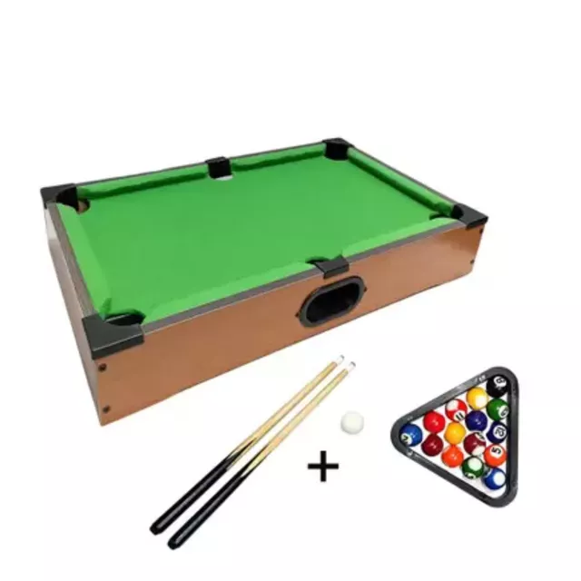 Mesa de Bilhar Mini Sinuca Snooker Portátil 31x51cm Completa com Tacos de  Madeira e Bolas : : Esporte