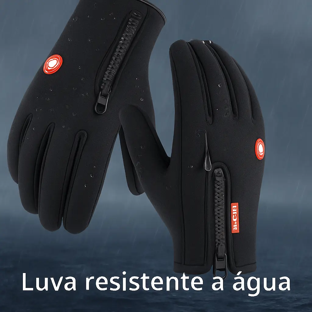 Luva Motoqueiro Moto Térmica Impermeável Touch Inverno Frio — foto 6
