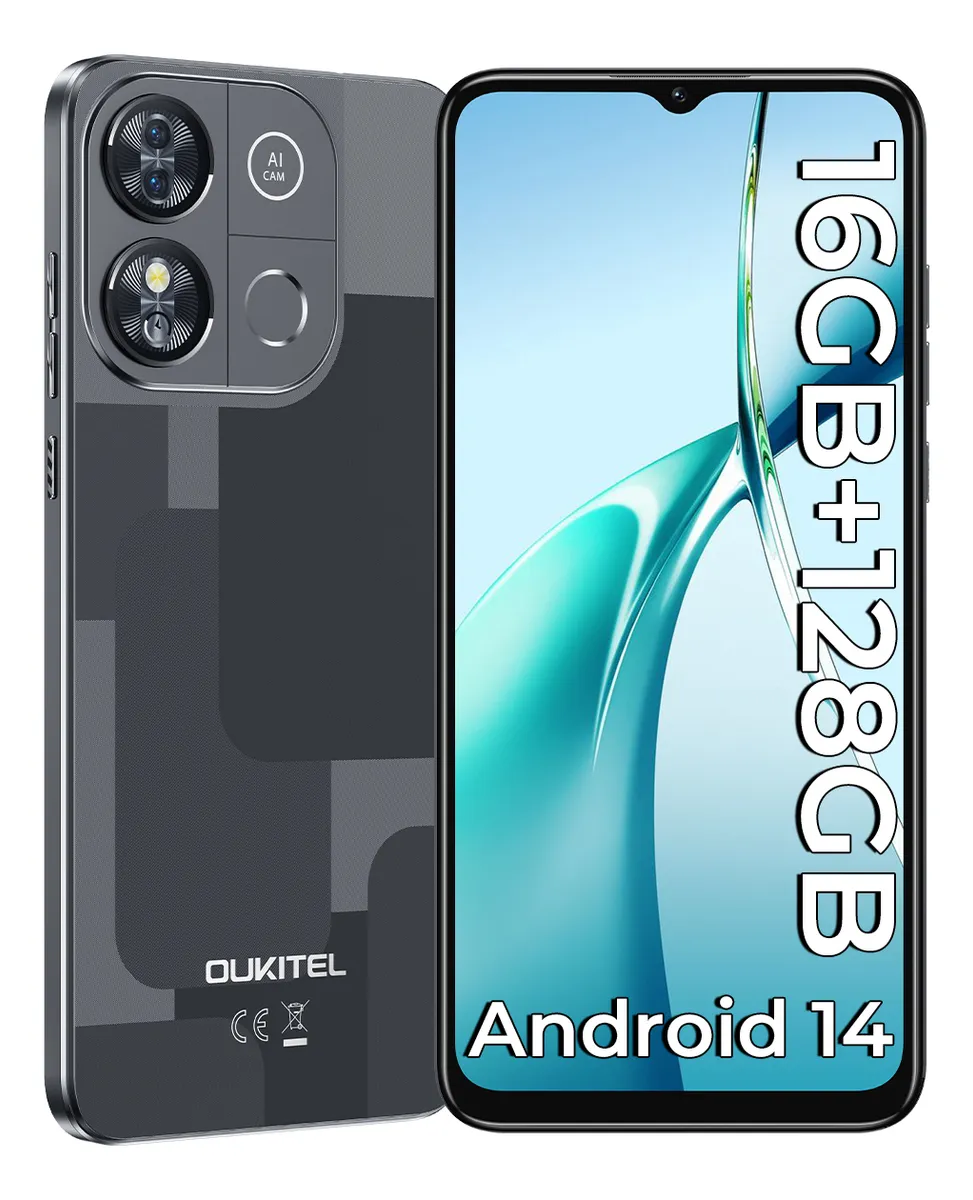 Oukitel C57pro Teléfono Celular Inteligente Dual Sim 16(4+12)+256 Gb 4300mah Loudspeaker 6.52in Hd+ Ip5x/la Moda Es Ligera Smartphone /gps/tomar Fotos