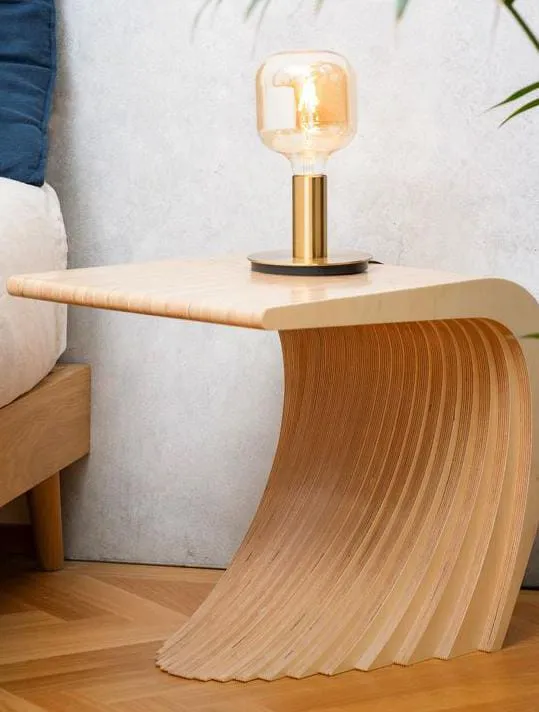 Mesa Lateral Ripada Orgânica