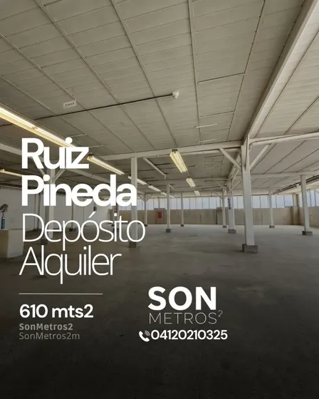 Piso Industrial Depósito Alquiler Ruiz Pineda 610 Mts2. Sonmetros2