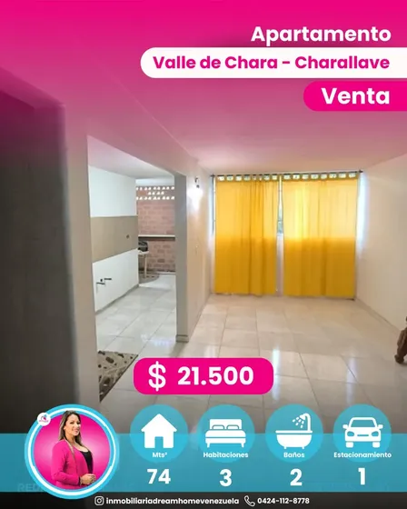 Apartamento En Venta Valle De Chara - Charallave