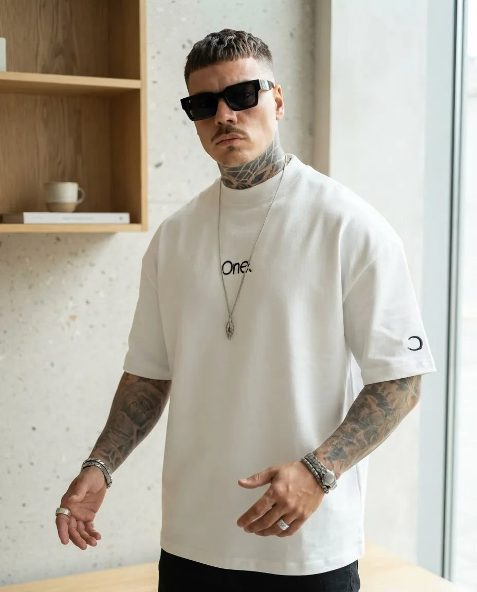 Camiseta Oversized One Estilosa Confortavel Camisa Grande