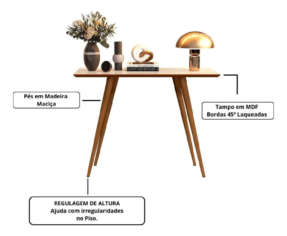 Aparador Buffet Sala Cantinho Café Pé Palito Madeira Retro - Imagem 2