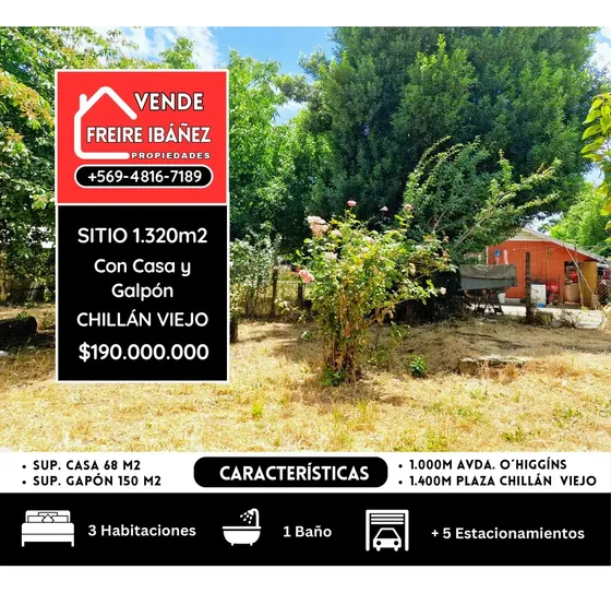 ¡oportunidad En Chillán Viejo: Céntrico Sitio De 1.320 M2!