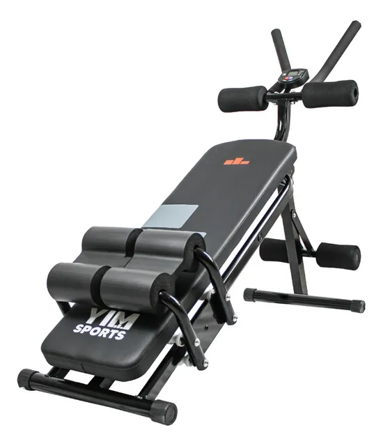 Maquina Banco Plegable Aparato Ejercitador Abdominales Fitness Gimnasio En  Casa Yim Sports