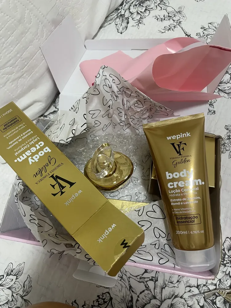 Kit Vf Golden Wepink Perfume + Body Splash + Body Cream | MercadoLivre