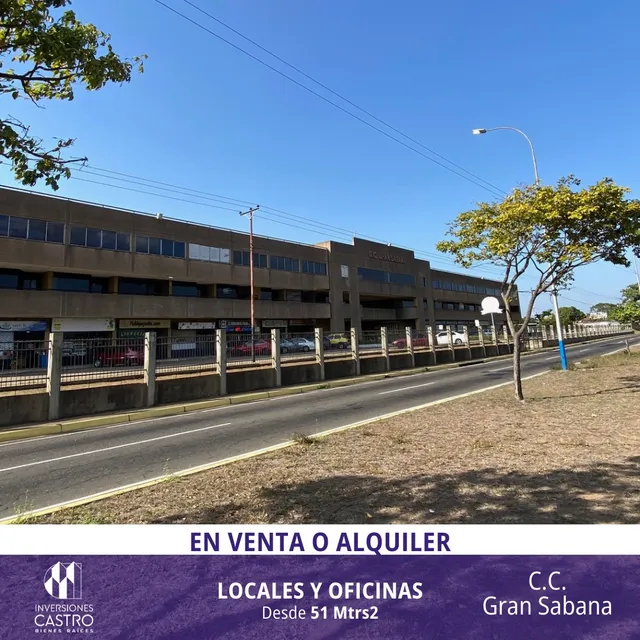 Locales Y Oficinas En Alquiler O Venta: Disponibles Esde 51 M2, Ubicados En El Centro Comercial Gran Sabana, Puerto Ordaz. Excelente Opción Para Invertir Y Hacer Crecer Tu Negocio.