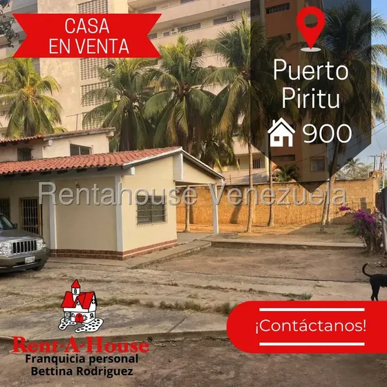 En Venta Estupenda Casa De Dos Plantas Ubicada En Puerto Píritu Mls #25-20146 Cv