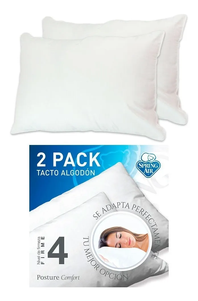 Paquete De 2 Almohadas Spring Air Antiacaros En Oferta