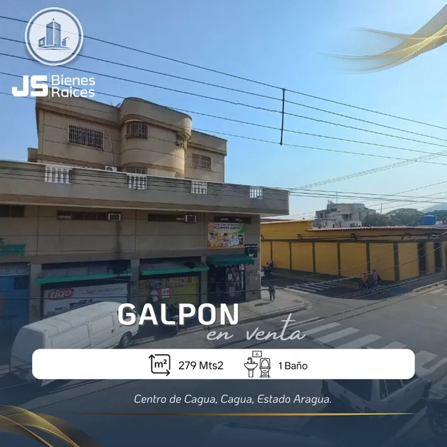 Galpon En Venta Centro De Cagua 06js