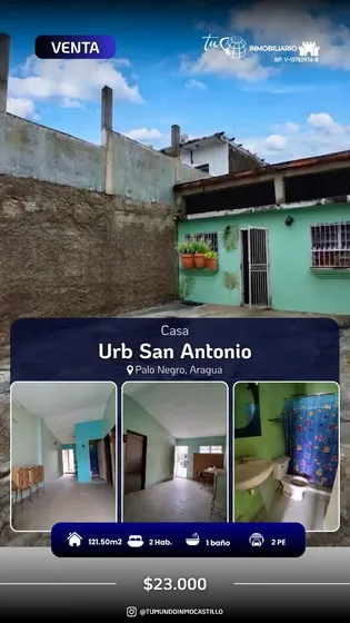 Venta De Casa Oon Excelente Oportunidad De Inversión En Palo Negro Urb Cerrada Mic09