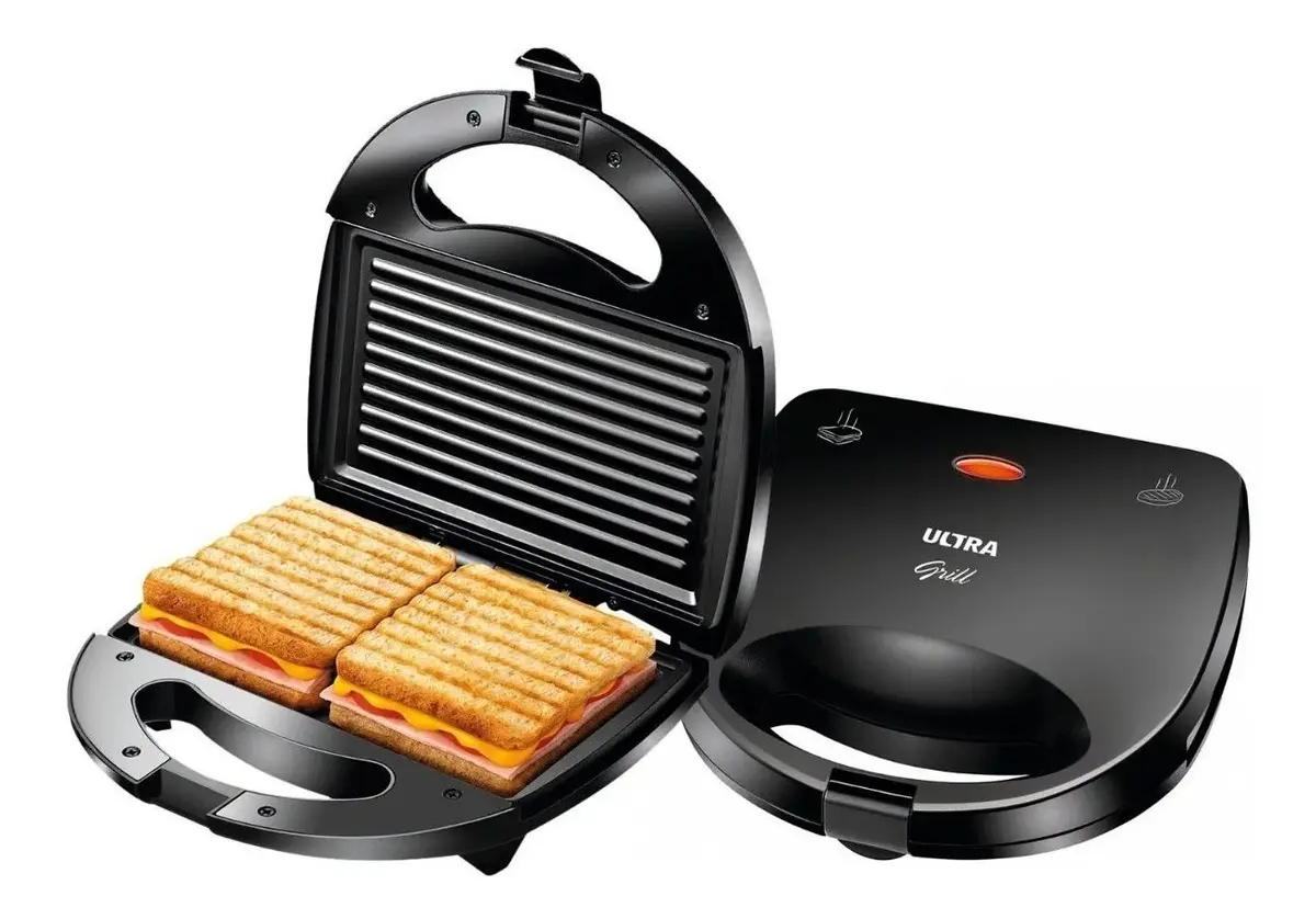 Grill Sanduicheira Misteira Ultra Prensa Mondial S-13 Cor Preto - Imagem 4