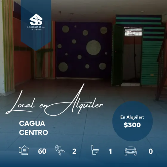 Se Alquila Local Ubicado En Centro De Cagua 