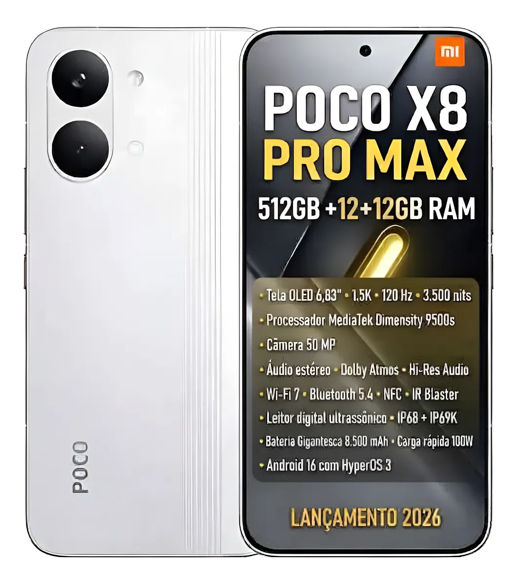 Poco X8 Pro Max - Branco