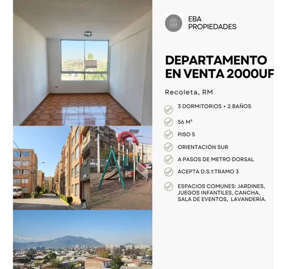 Departamento En Venta En Recoleta