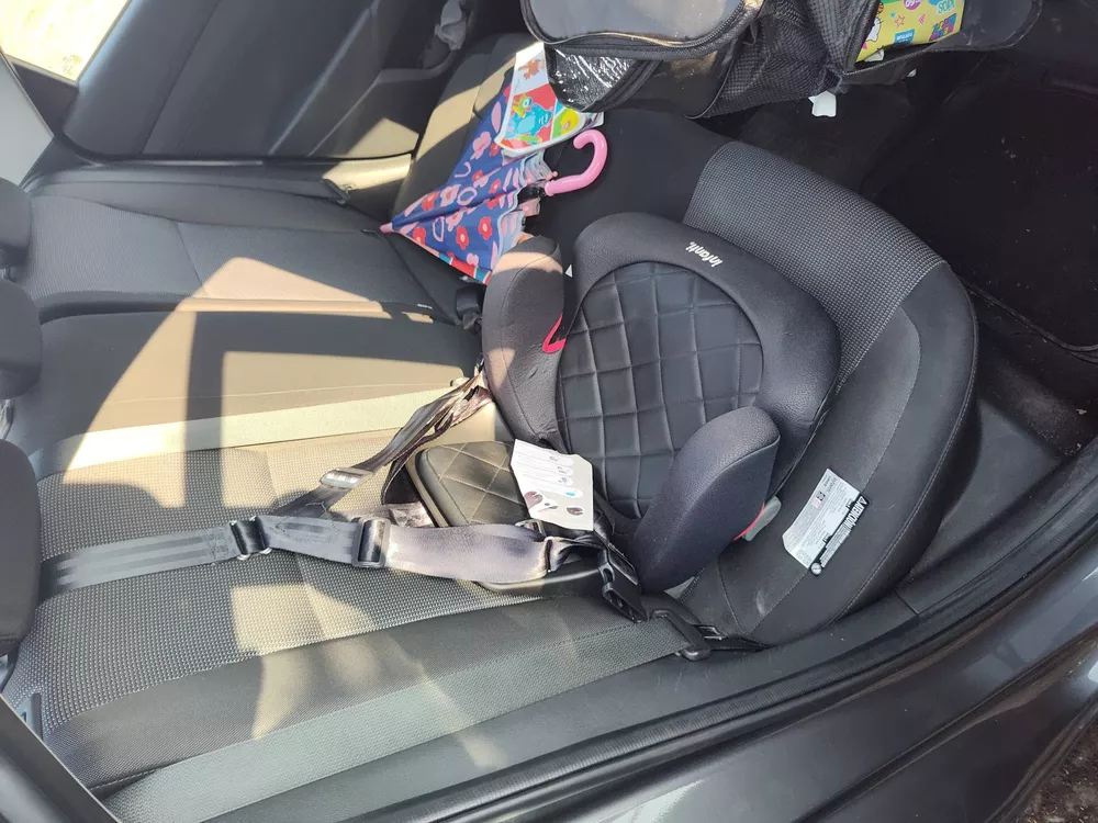 Silla de Auto Alzador Go Isofix Black Stone, Negro, Infanti