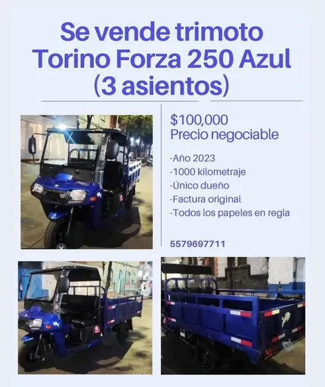 Trimoto Con Capacidad De Carga De Una Tonelada
