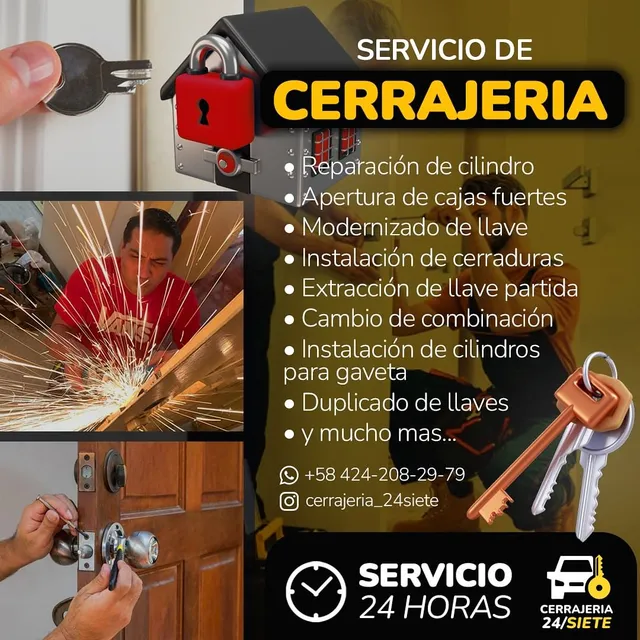 Cerrajero A Domicilio 24 Horas Apertura Casa Autos Caracas