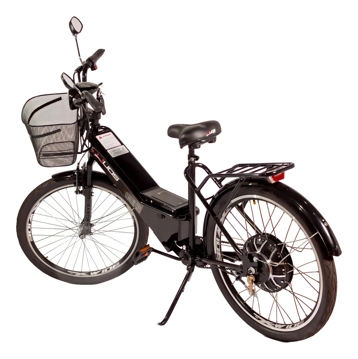 Bicicleta Elétrica Duos Confort 800W Aro 26 Preta Autonomia 32km Alarme
