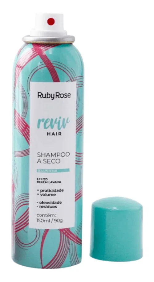 Shampoo A Seco Ruby Rose Reviv Hair Baunilha 150ml