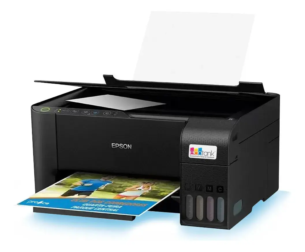 Impressora Multifuncional Cor Epson Ecotank L3250 Preto 127/220v