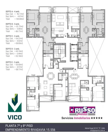 Departamento En Venta 3 Ambientes Haedo 7°b