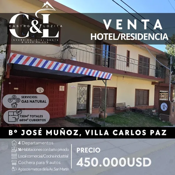 Venta Hotel/residencia En José Múñoz 