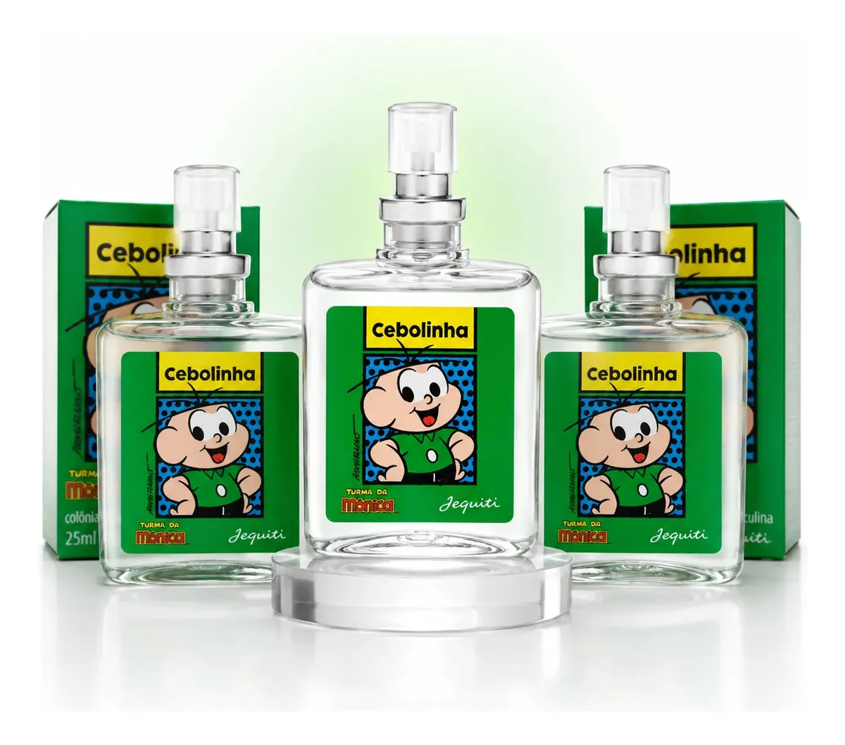 Kit 3 Perfumes Cebolinha Jequiti 25ml Infantil Turma da Mônica Colônia Masculina Kit Presente Original