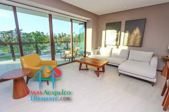 Cad La Isla Emerald L3. Terraza Con Vista A Jardines Y Albercas