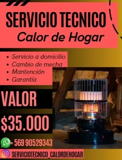 Mantención De Estufas A Parafina Y Con Mechas A Domicilio 