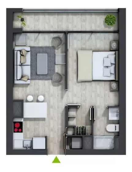 Departamento Seminuevo En Venta De 1 Dorm En Plaza Egaña