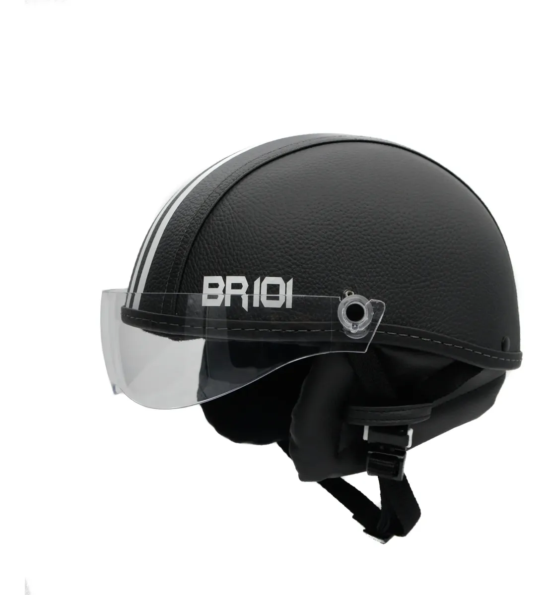 Capacete Coquinho Scooter Bike Elétrica Viseira Cristal — foto 2