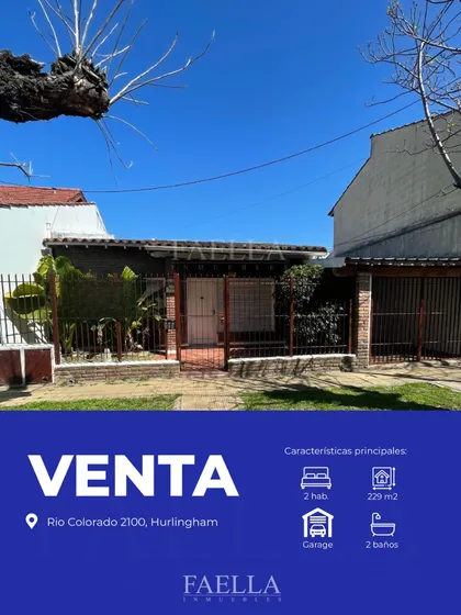 Venta Hurlingham Casa 3 Dormitorios Apto Crédito Parque Johnston