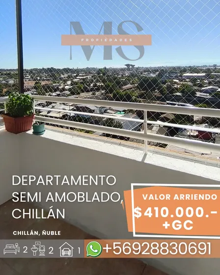 Departamento Cond Plaza Del Este Chillan