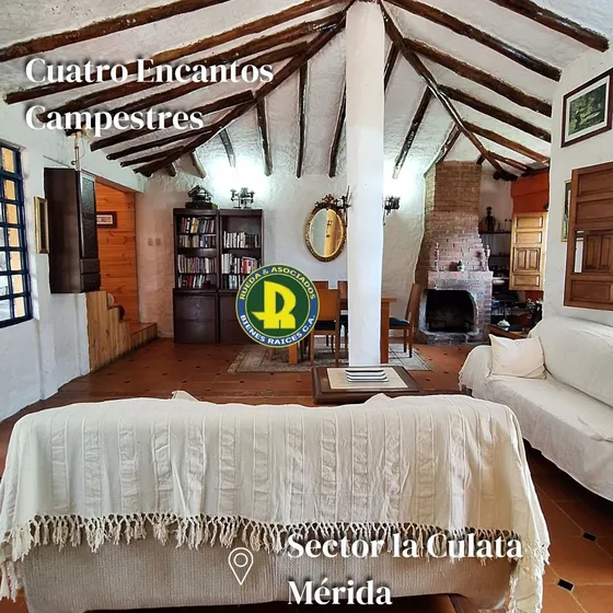 Venta De Casa  Campestre Con Tres Cabañas En El Valle  - Via La Culata Mérida Venezuela