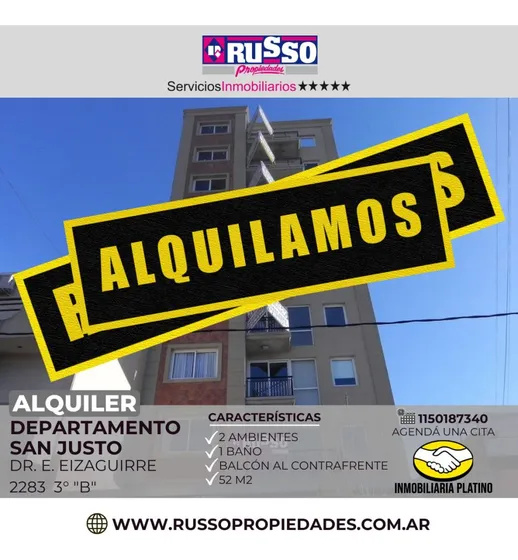 Departamento Semipiso 2 Ambientes San Justo