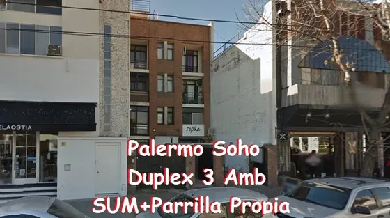 Alquiler En Palermo Soho, Duplex 3 Ambientes Más Terraza Exclusiva Con Lavadero, Sum Y Parrilla Propia, Baulera, Y Toilette, Aire Acondicionado Split Nuevo, Calefaccion, A 1 Cuadra De Plaza Armenia