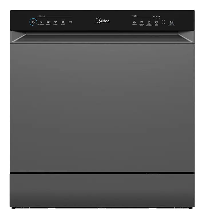 Lava-louças Midea Toutch 8 Serv. (Mdwtf08s1/mdwtf08s2) Cinza 220v