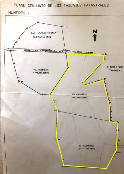 Terrenos En Venta 2 Predios Juntos. 13.93 Has. Pueblo, Tahmek, Yucatàn.