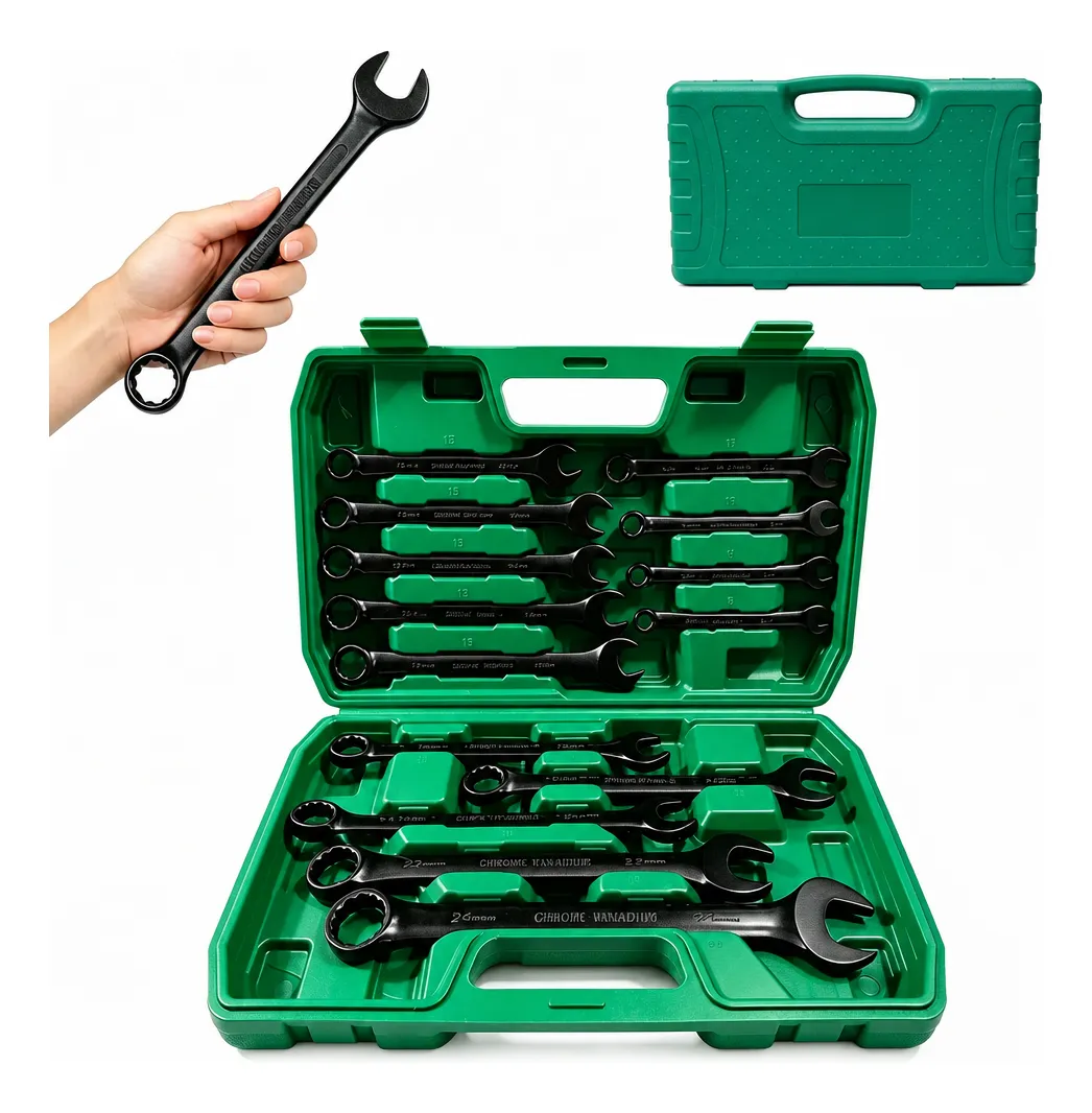 Jogo Chave Combinada Profissional 8 A 24 Mm Com Maleta 14pcs