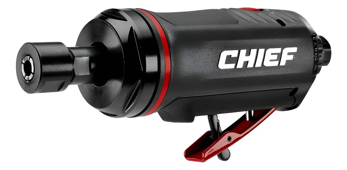CHIEF Esmeriladora Recta Neumática Profesional 1/4 Pulg. 24,000 RPM 70313