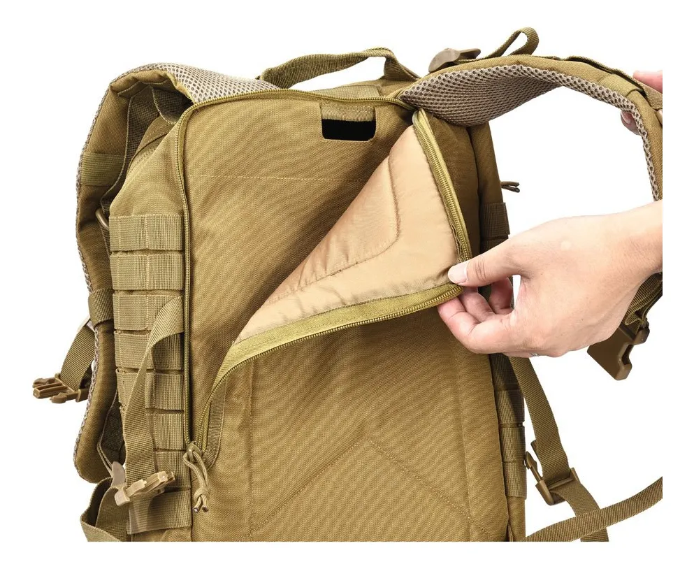 Reebow Gear Mochila Militar Táctica De Asalto Mochila Mili. Color Bronceado