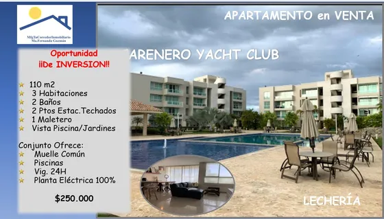 Alquiler Apartamento Conjunto Residencial Carenero Yacht Club Lechería Planta Eléctrica