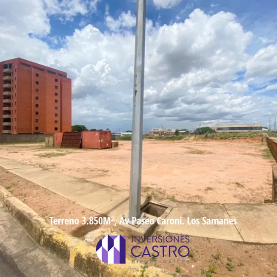 En Venta, Terreno Comecial Y Residencial De 3.850m2. Ubicado Av. Paseo Caroní. Los Samanes Puerto Ordaz.