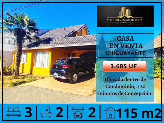 Casa En Venta De 3 Dorm. En Chiguayante
