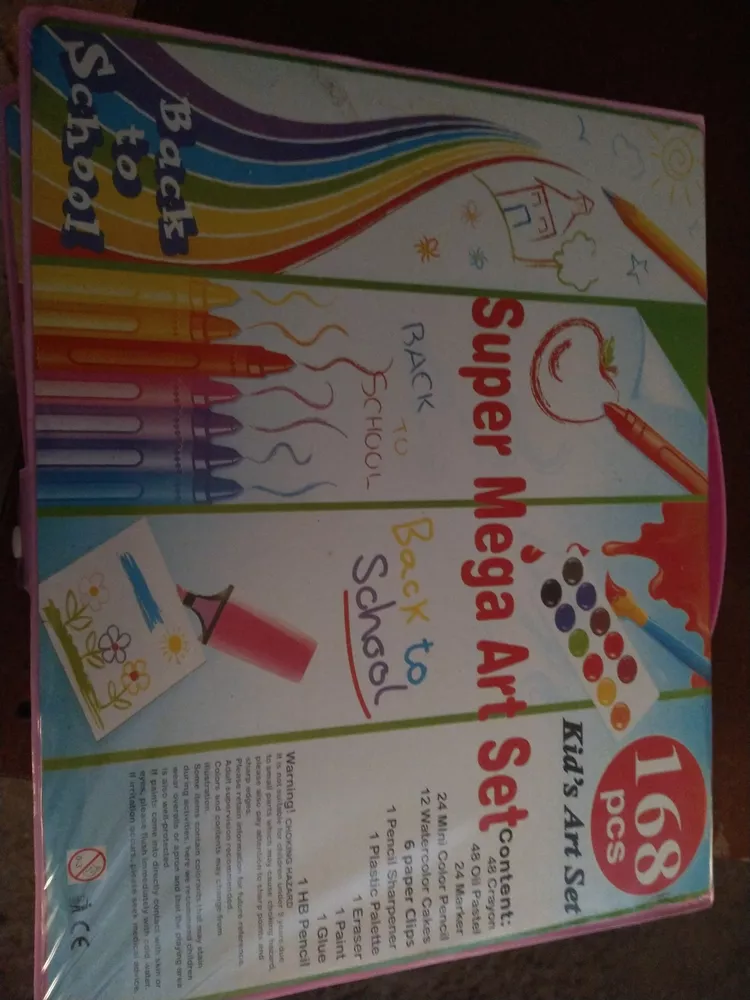 TYC Set de Arte Profesional, 168 Pcs Kit de Dibujo Colores Profesionales,  Suministros de Arte Escolar para Ideal Regalo para Niños, Estudiantes